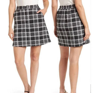Vero Moda Skirt Fidela Plaid Mini Black